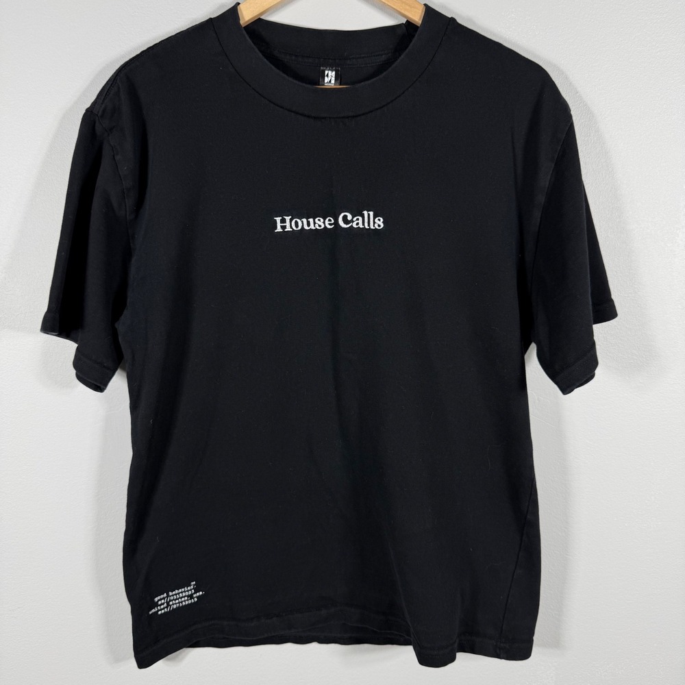 House Calls DJ Comic Graphic T-Shirt Black - Size M